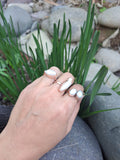 Anillo perlas irregular ajustable